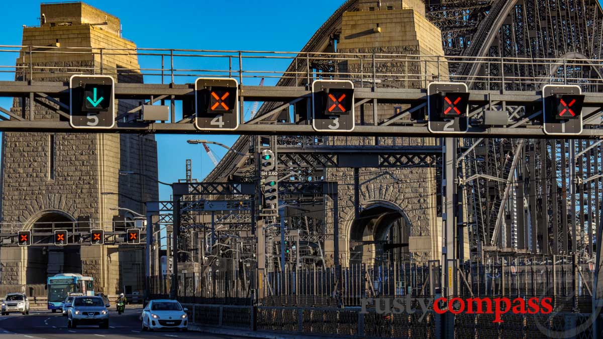 Walking across Sydney Harbour Bridge